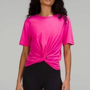 Lululemon Athletica Bright Pink Twist Tee